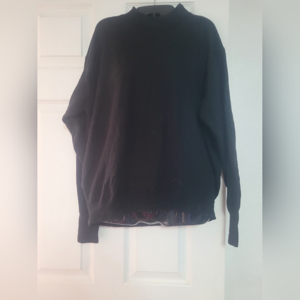 E Luxe Black Men's Sweater